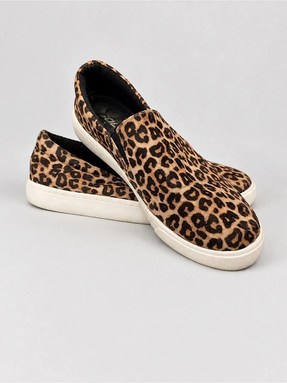 SODA Leopard Print Slip-On Sneaker Brown & Black - Picture 3 of 3